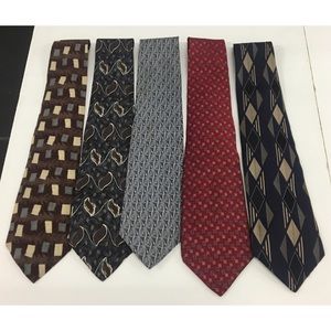 lot of 5 ZYLOS by George Machado neck ties